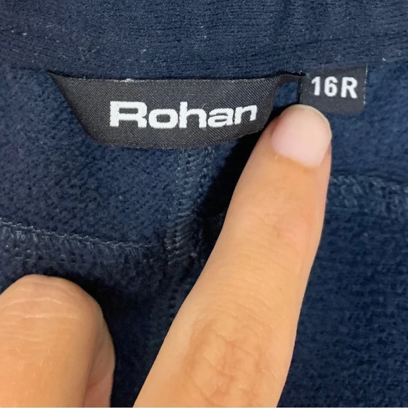 Rohan Troggings Blue women’s Fleece Lined Outdoor Active Walking Pant  Size 16 R - Picture 6 of 11
